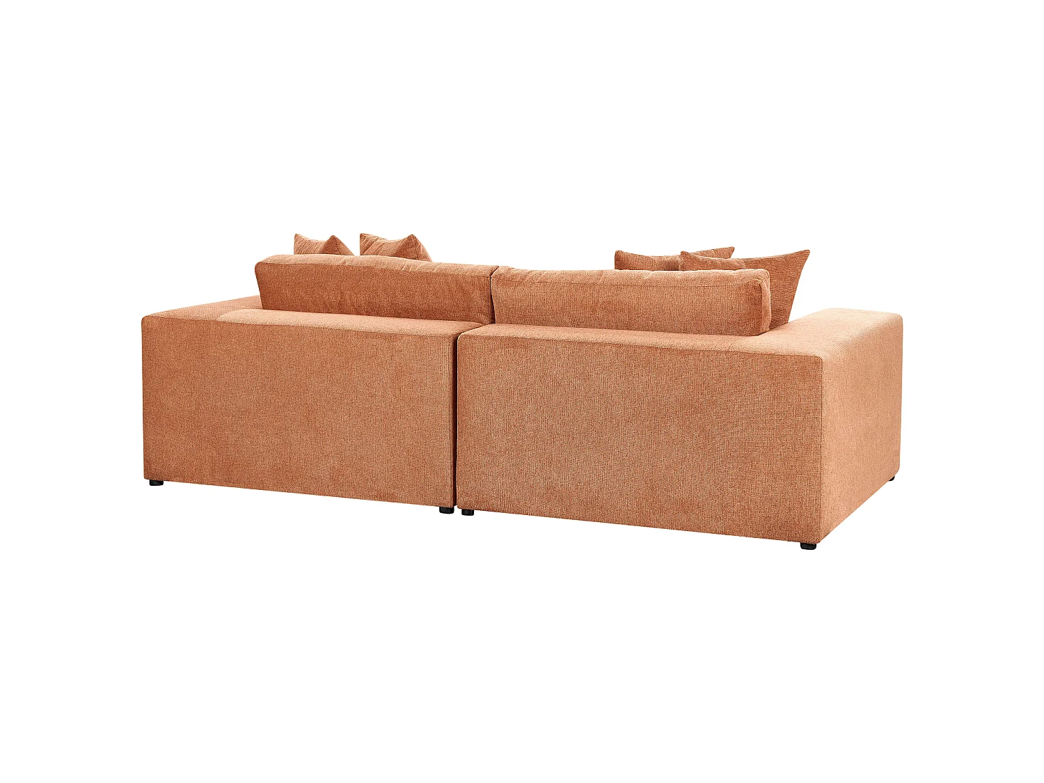 Sofa GLORVIKA Stoff Orange 3-Sitzer