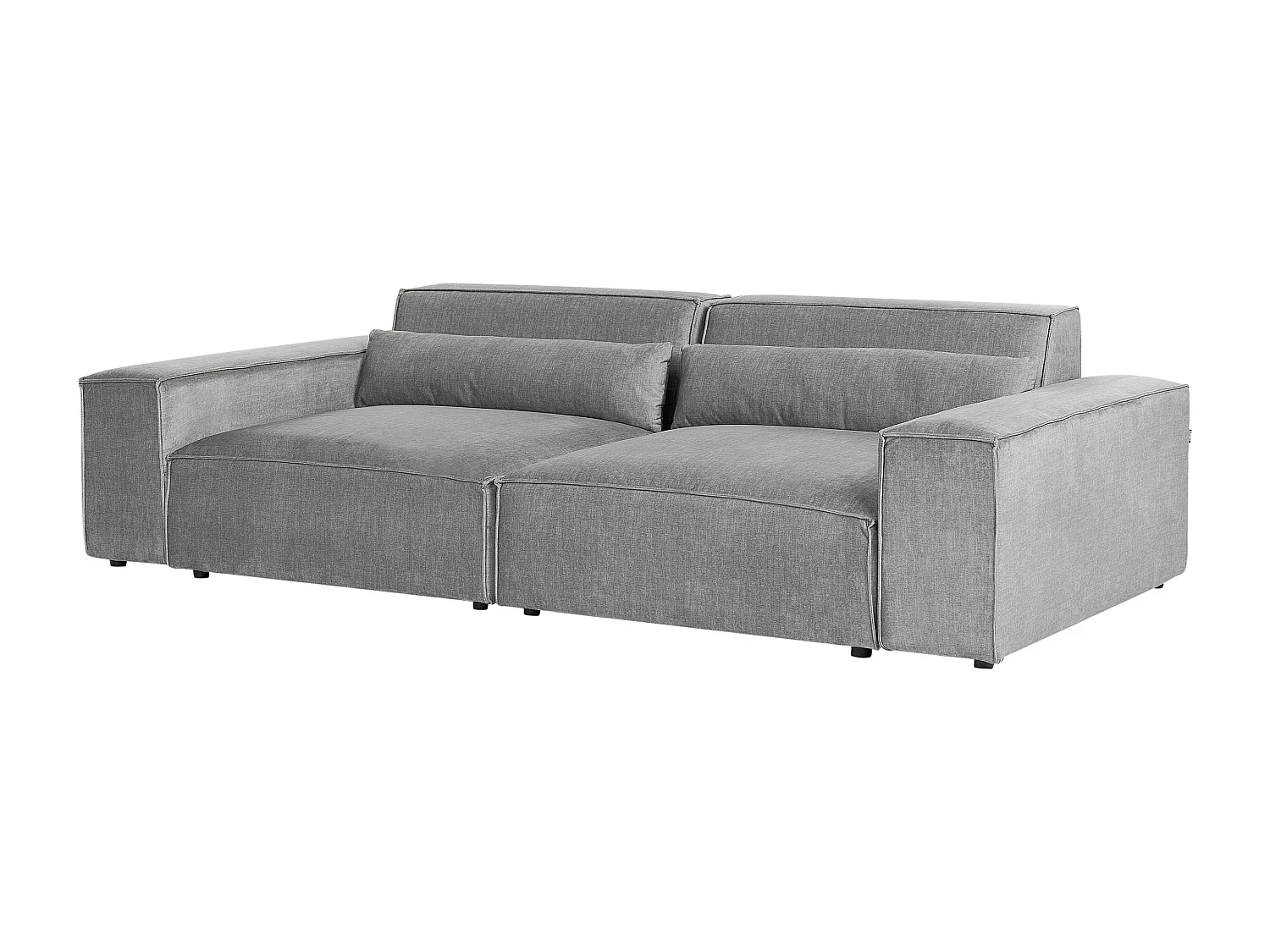 Canapé modulable 2 places HELLNAR Tissu Gris