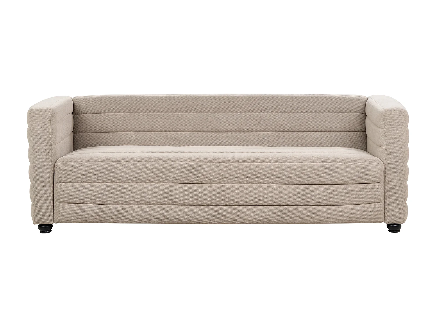 Sofa HOFN Stoff Taupe 3-Sitzer
