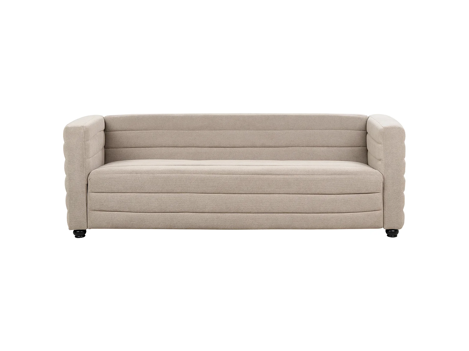 Sofa HOFN Stoff Taupe 3-Sitzer