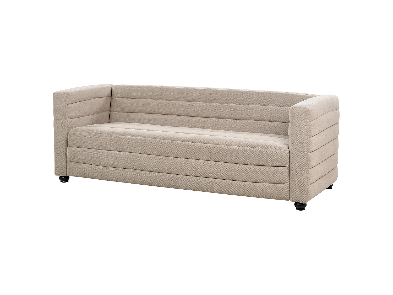 Sofa HOFN Stoff Taupe 3-Sitzer