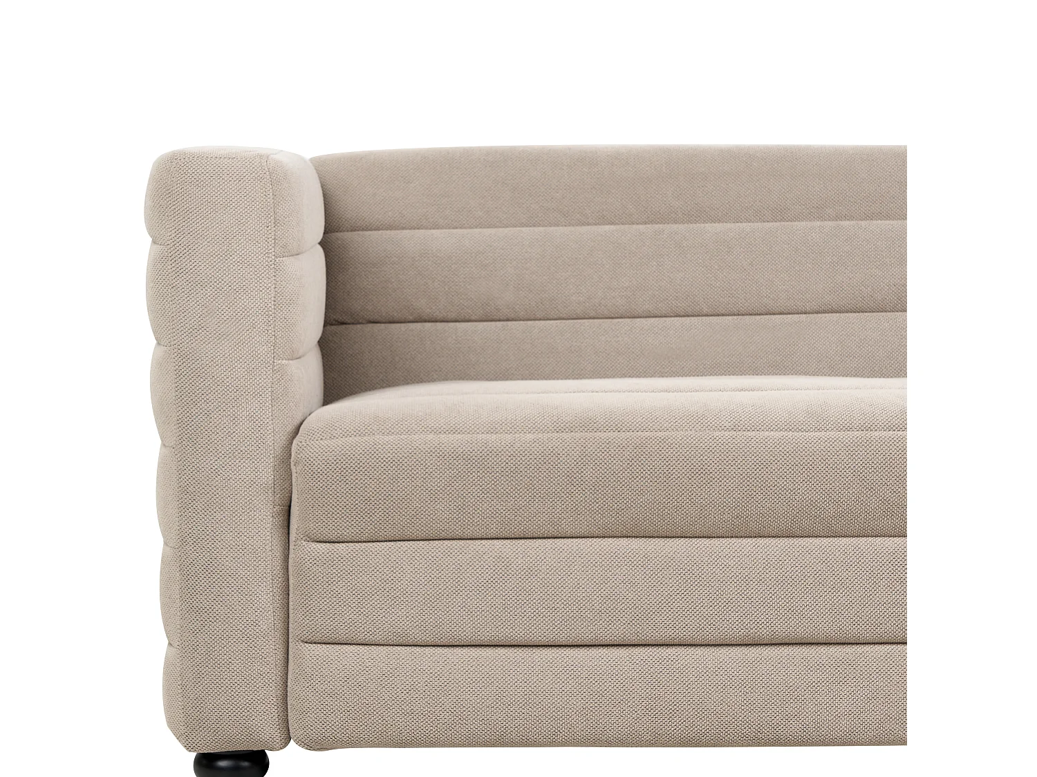 Sofa HOFN Stoff Taupe 3-Sitzer