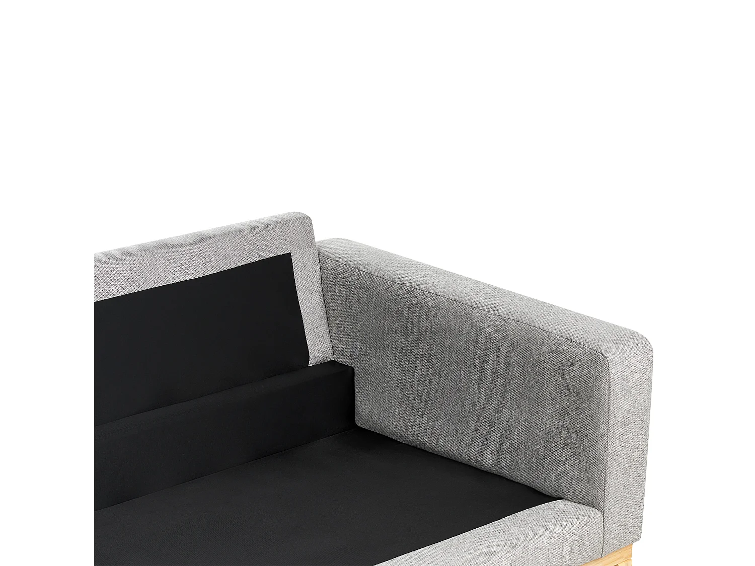 Canapé SIGGARD Tissu Gris 3 places