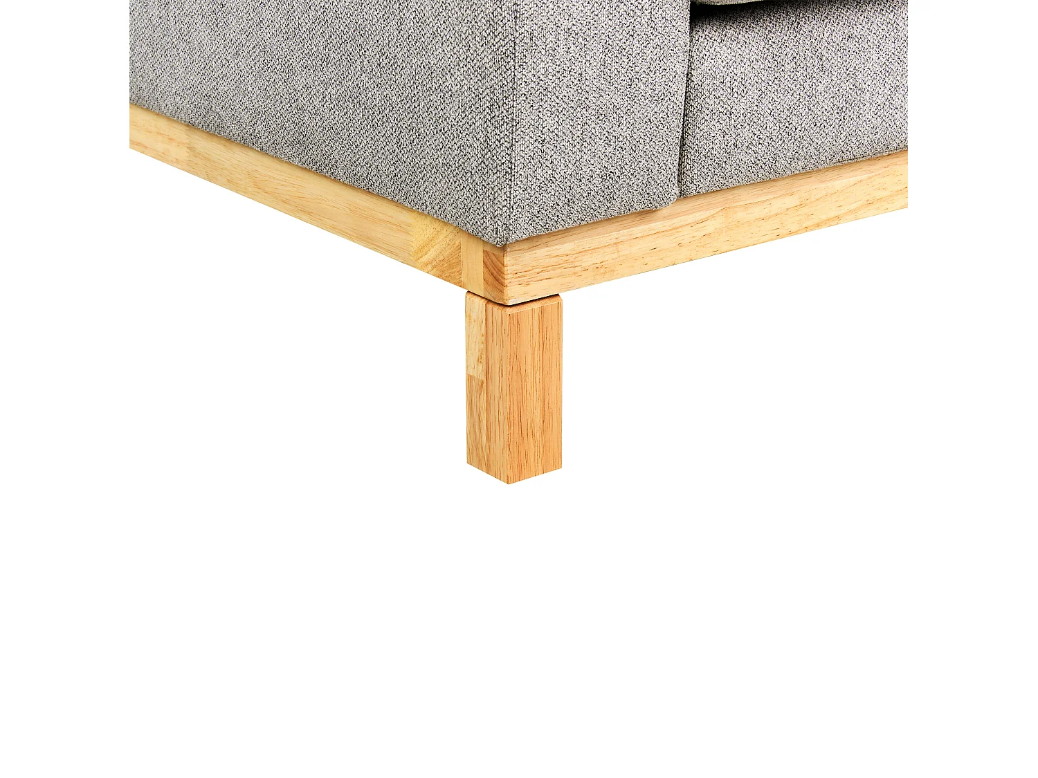 Canapé SIGGARD Tissu Gris 3 places