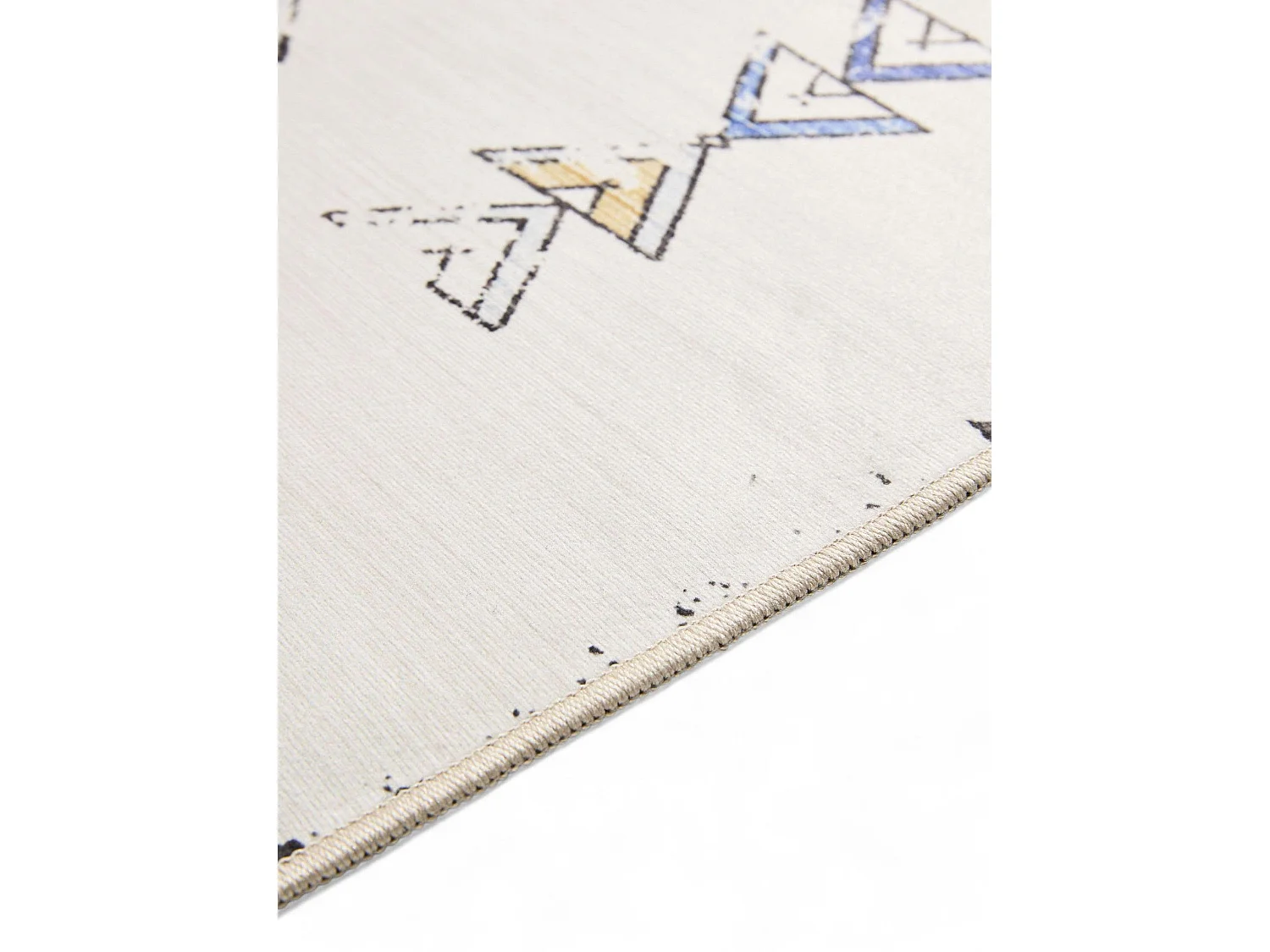 Tapis de couloir lavable George Beige/Multicouleur 80x240 cm