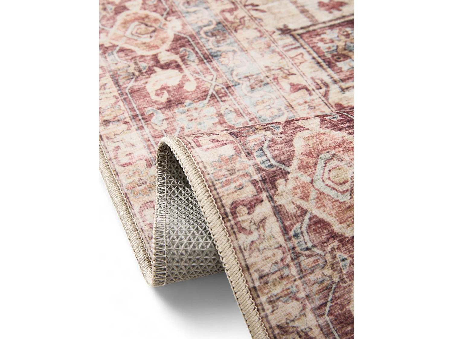 Tapis de couloir lavable George Multicouleur/Fuchsia 80x240 cm