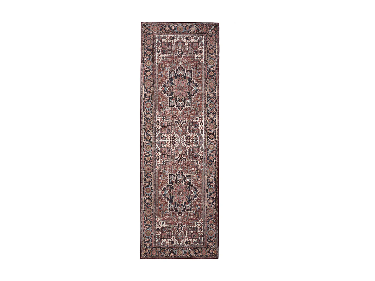 Tapis de couloir lavable George Multicouleur 80x240 cm