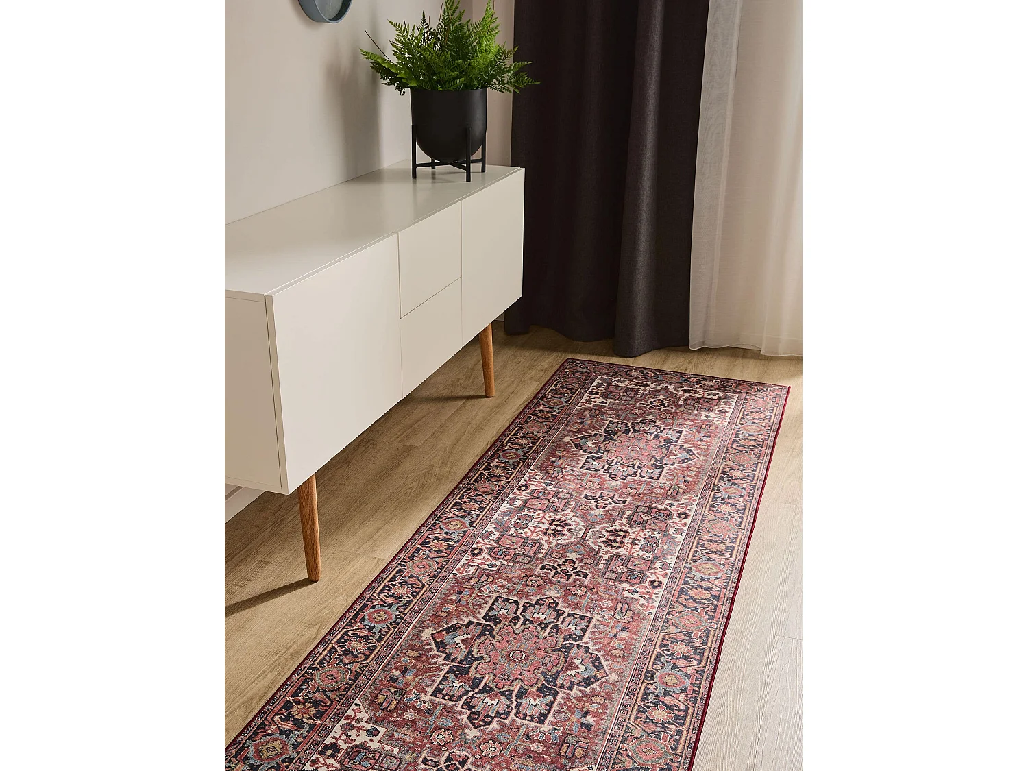 Tapis de couloir lavable George Multicouleur 80x240 cm