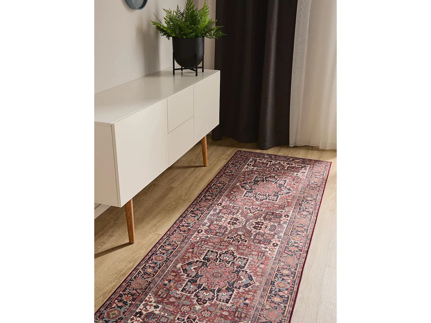 Tapis de couloir lavable George Multicouleur 80x240 cm