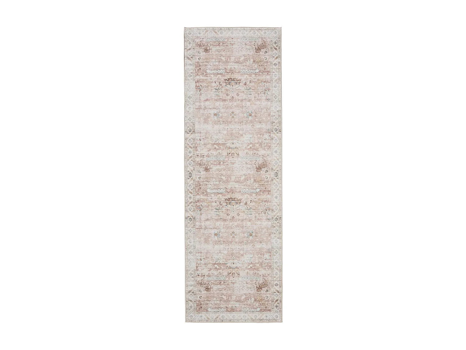 Tapis de couloir lavable George Rose 80x240 cm