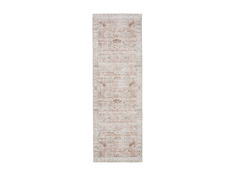 Tapis de couloir lavable George Rose 80x240 cm