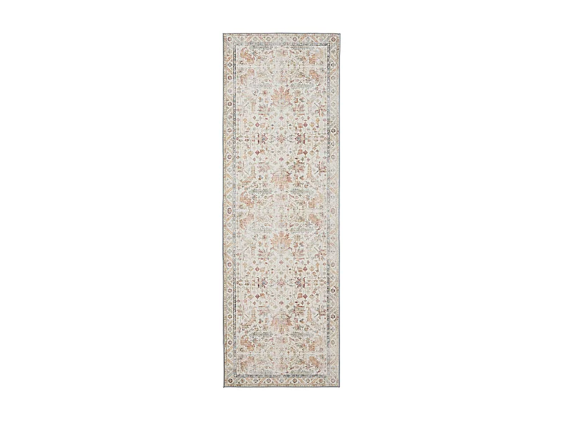 Tapis de couloir lavable George Multicouleur/Beige 80x240 cm