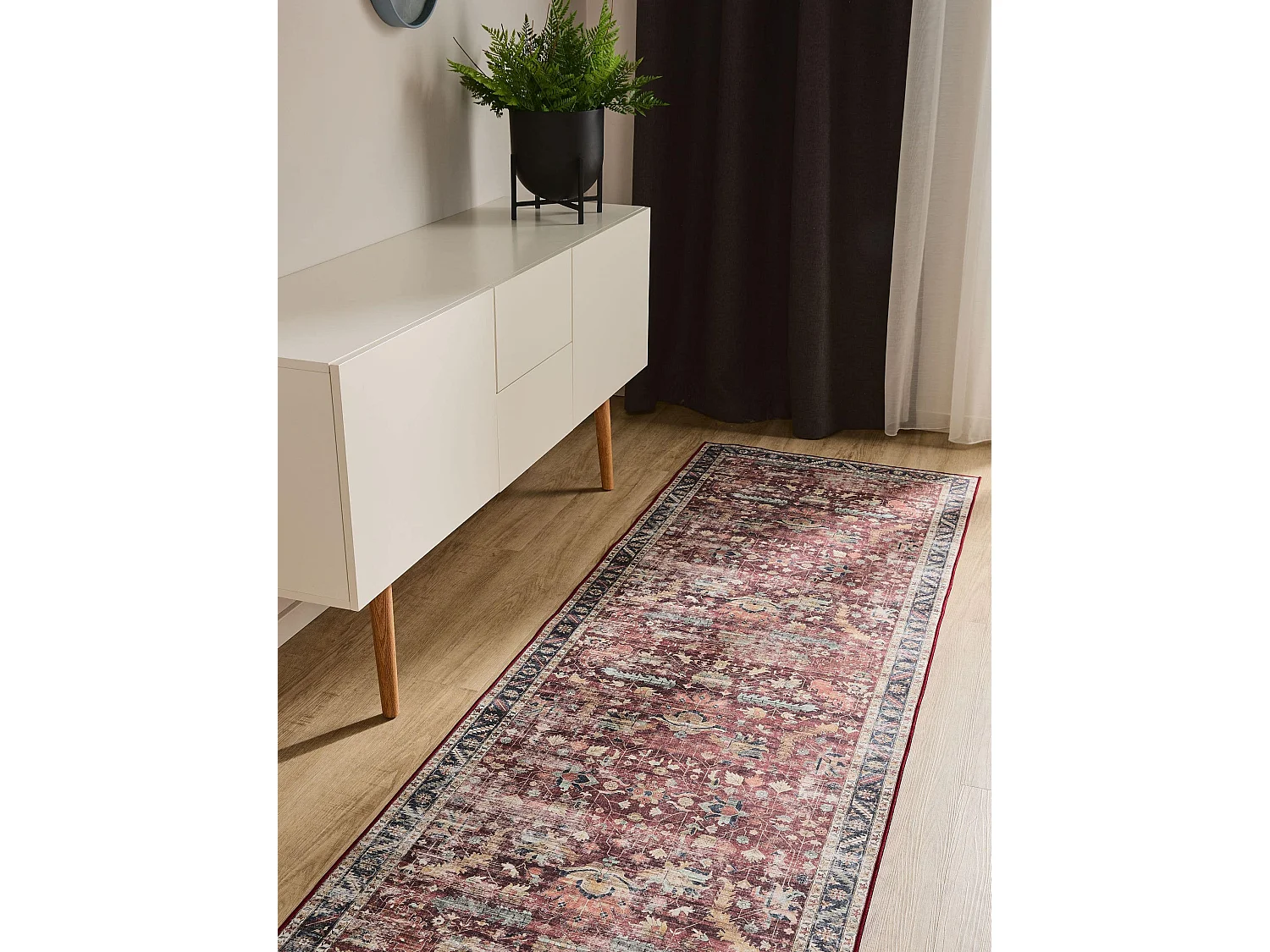 Tapis de couloir lavable George Multicouleur 80x240 cm