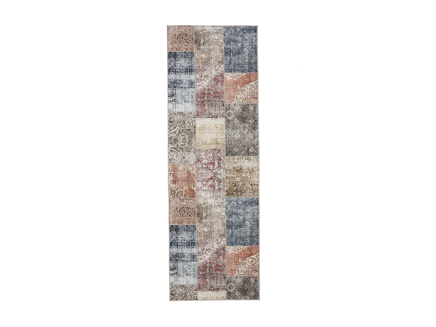 Tapis de couloir lavable George Multicouleur 80x240 cm