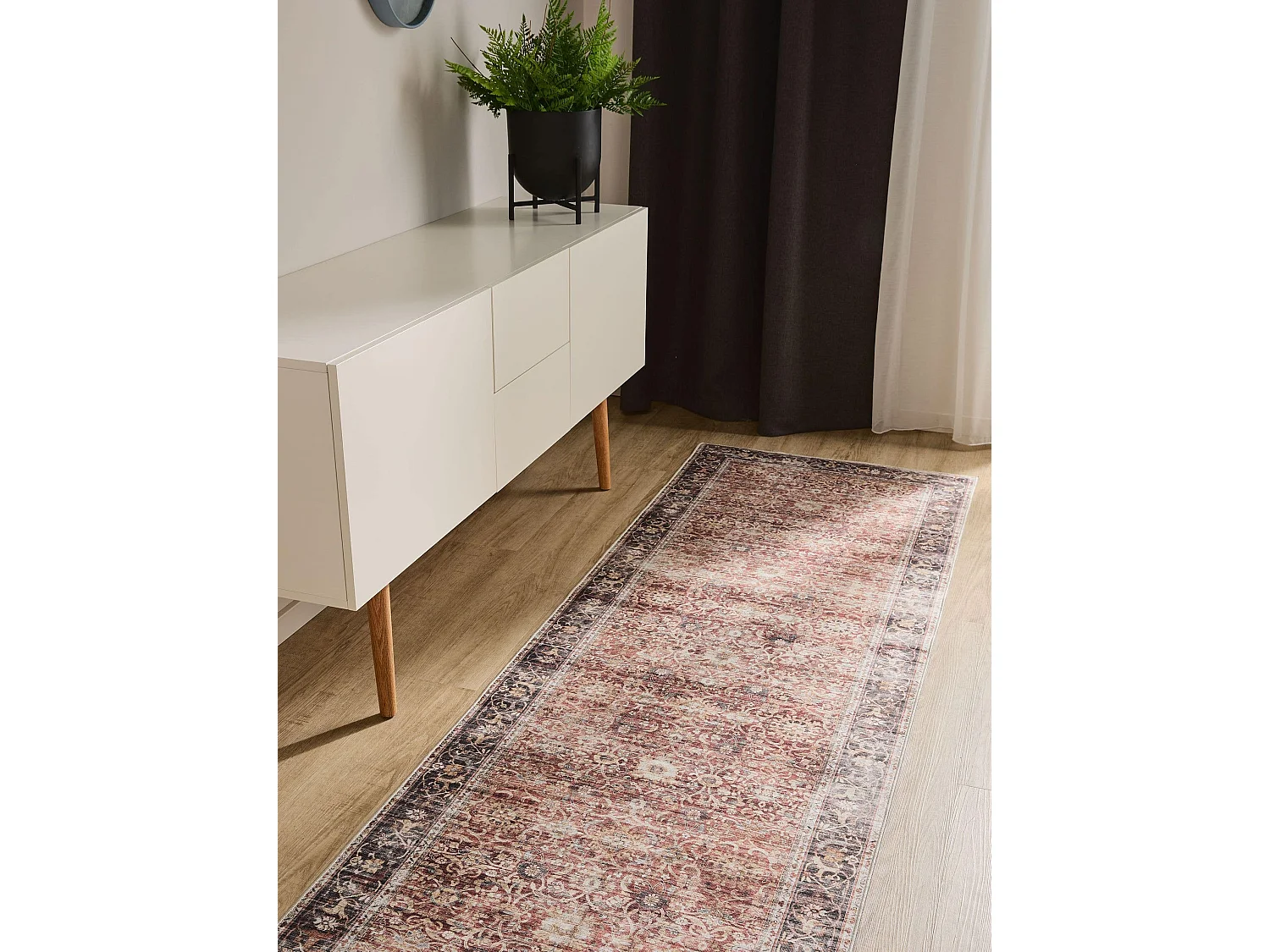 Tapis de couloir lavable George Multicouleur 80x240 cm