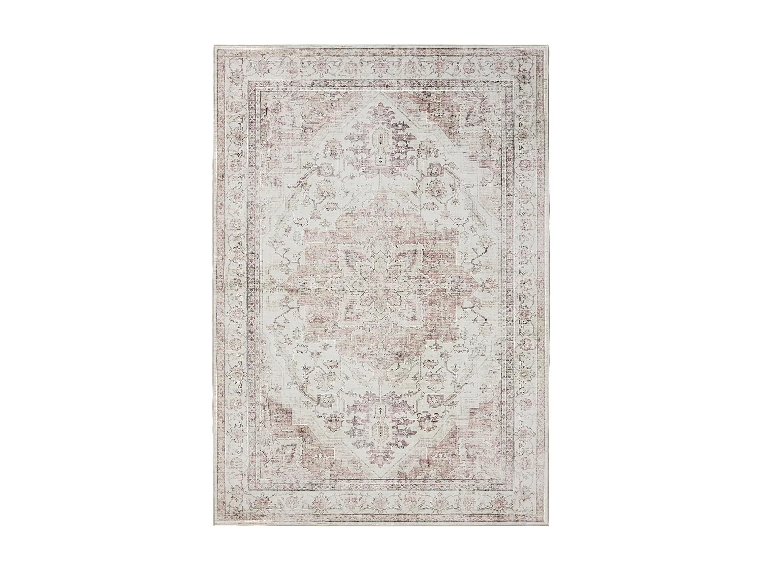 Tapis lavable George Rose/Beige 300x400 cm