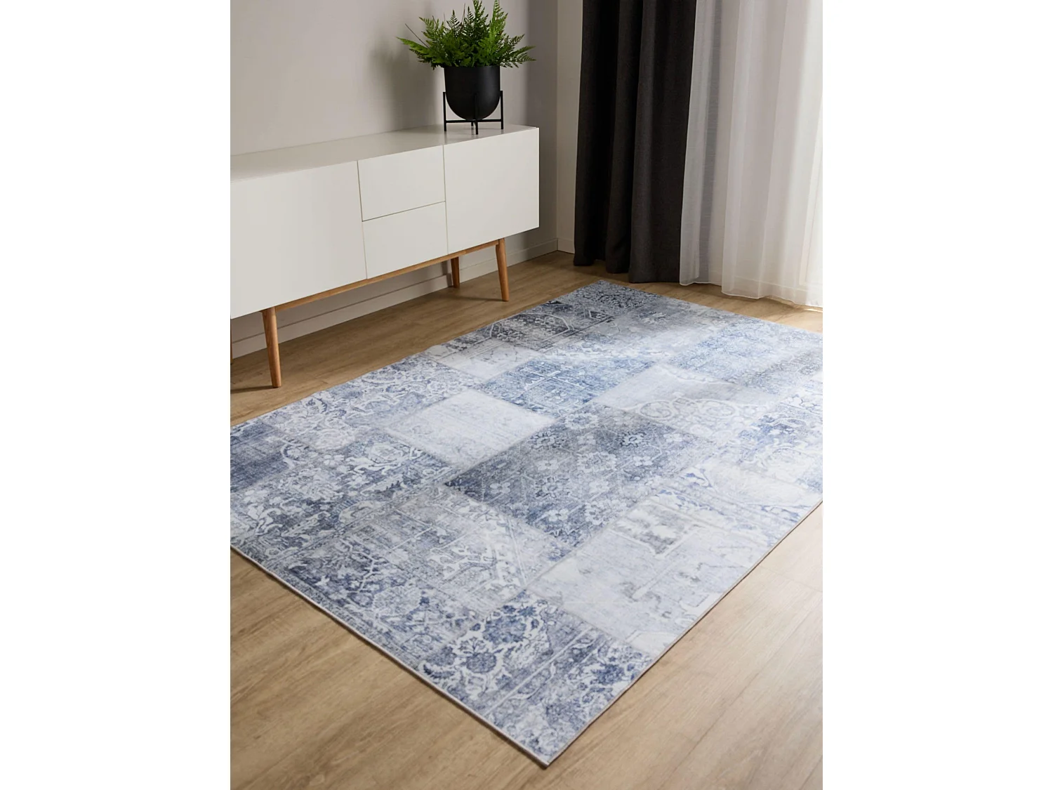 Tapis lavable George Bleu 200x300 cm