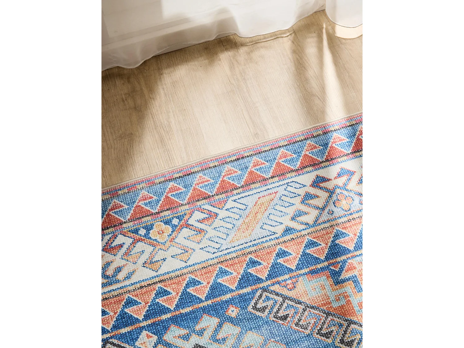 Tapis lavable George Bleu 140x200 cm