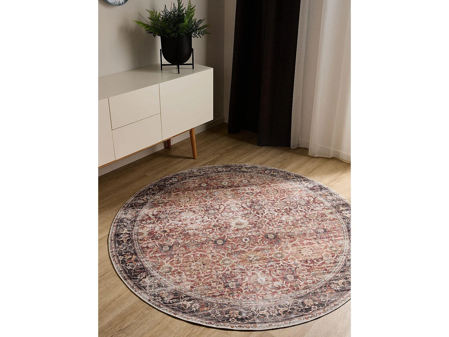 Tapis lavable George Multicouleur ø 160 cm rond