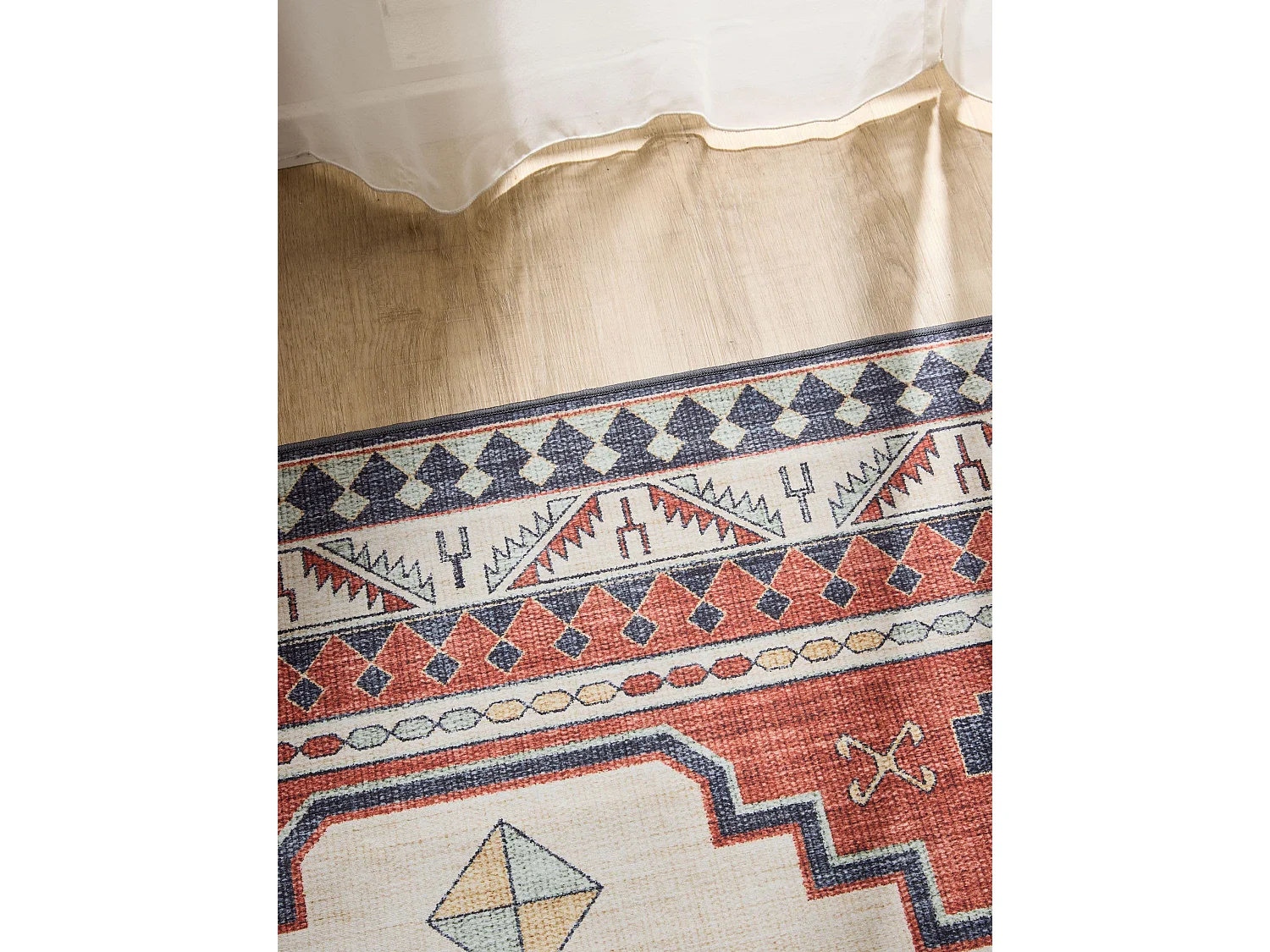 Tapis lavable George Multicouleur/Bleu 60x120 cm