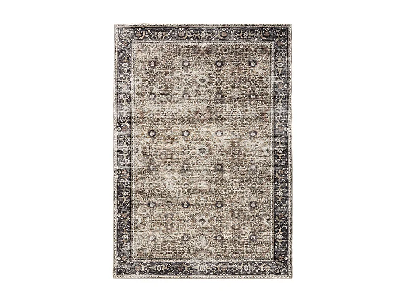 Tapis lavable George Anthracite/Taupe 120x170 cm