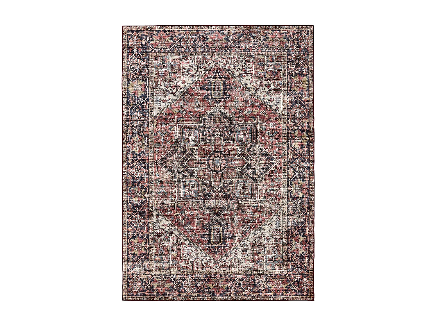 Tapis lavable George Multicouleur/Beige 240x340 cm