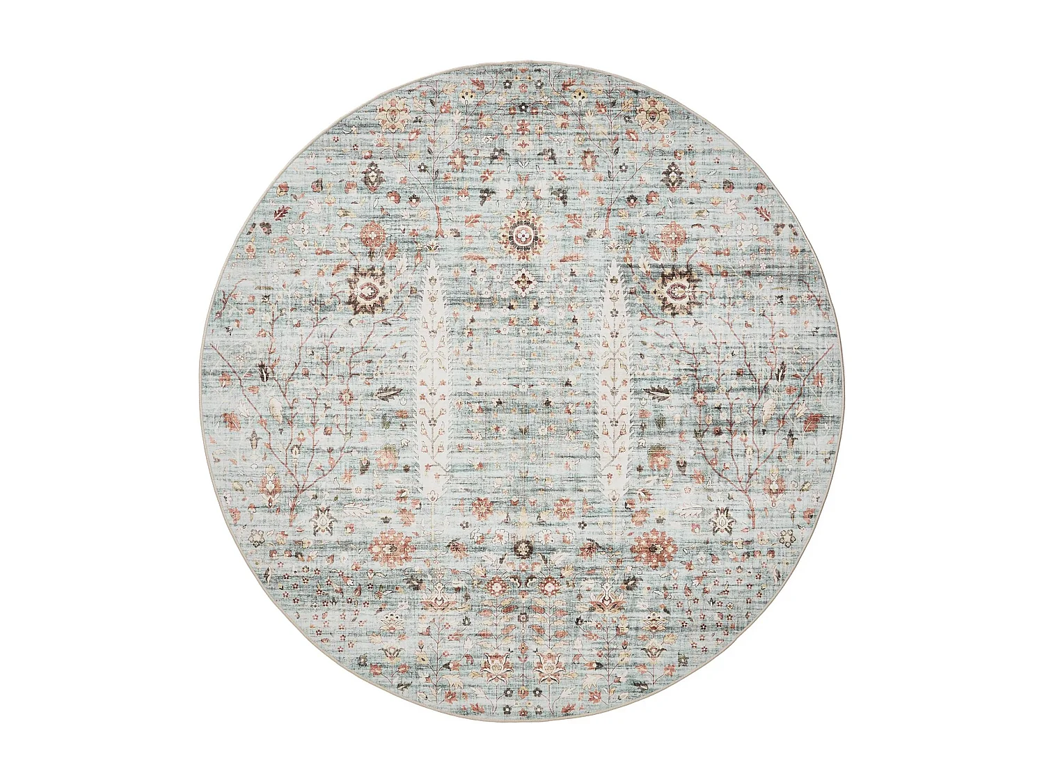 Tapis lavable George Turquoise ø 160 cm rond