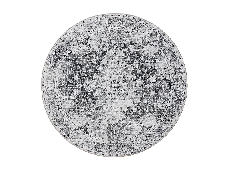 Tapis lavable George Anthracite ø 120 cm rond