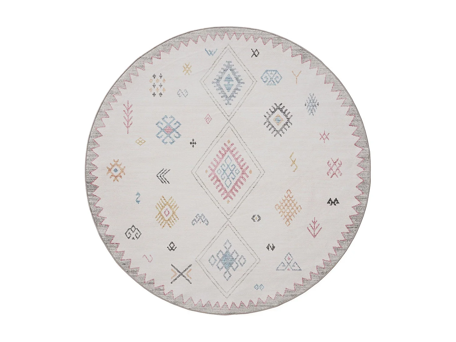 Tapis lavable George Multicouleur ø 120 cm rond