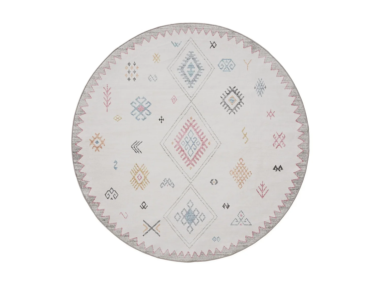 Tapis lavable George Multicouleur ø 120 cm rond