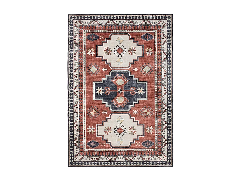 Tapis lavable George Multicouleur/Bleu 300x400 cm