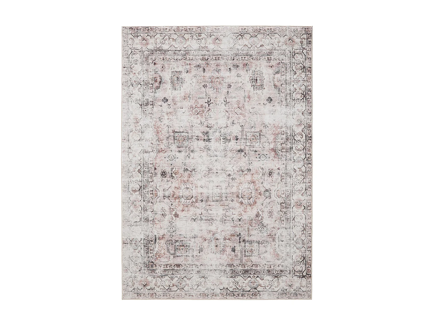 Tapis lavable George Crème/Taupe 240x340 cm