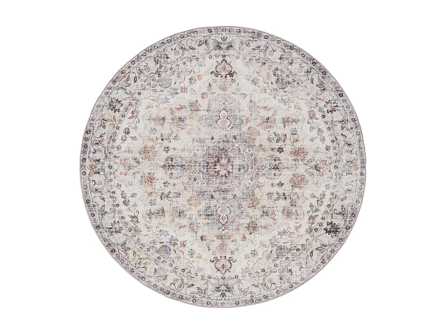 Tapis lavable George Multicouleur ø 160 cm rond