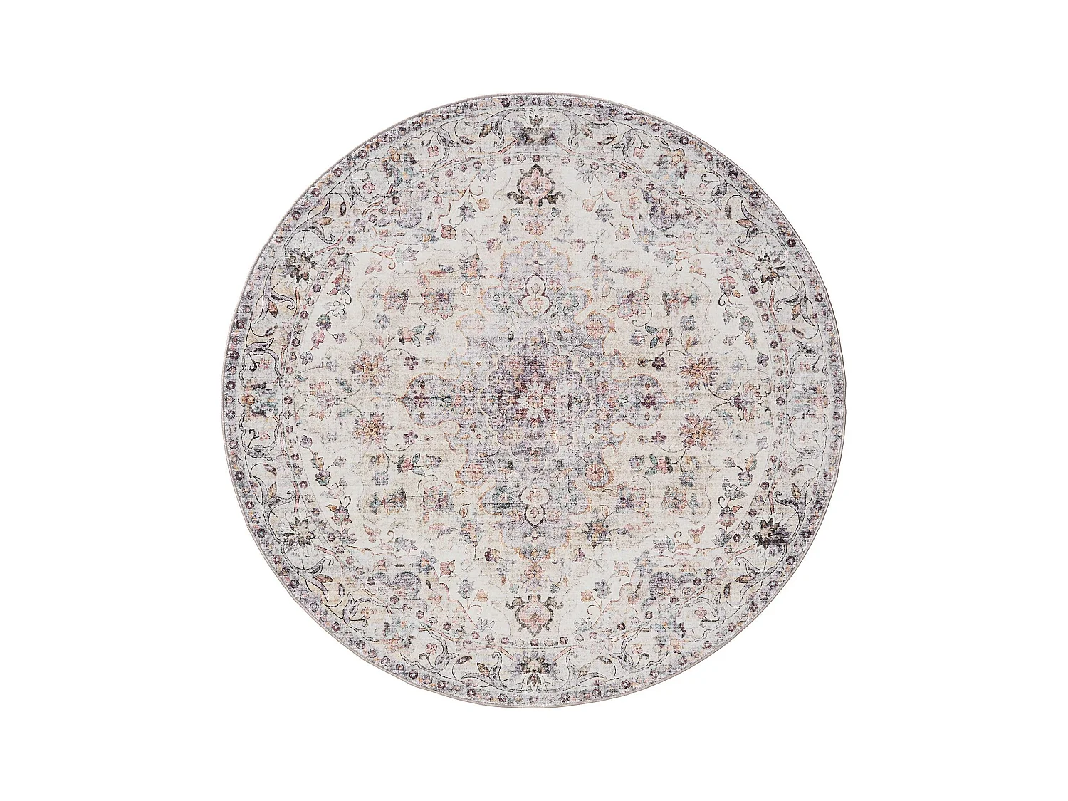 Tapis lavable George Multicouleur ø 160 cm rond