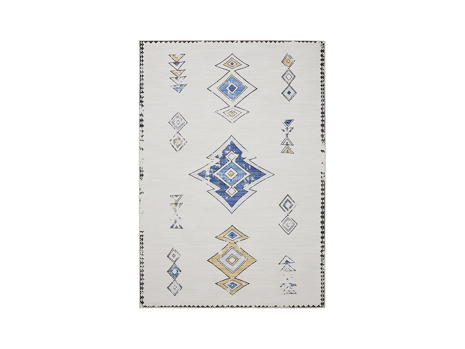 Tapis lavable George Beige/Multicouleur 160x230 cm