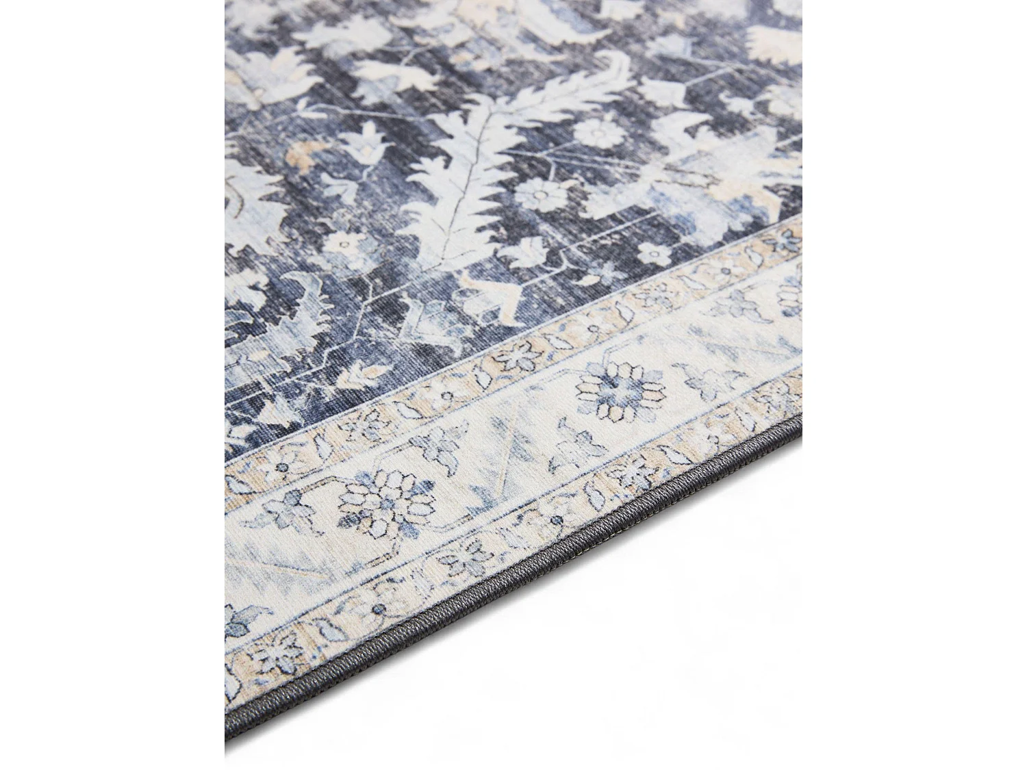Tapis lavable George Bleu 140x200 cm