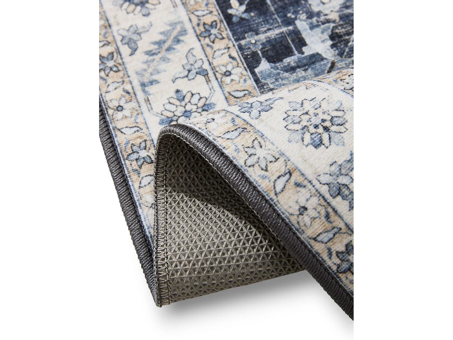 Tapis lavable George Bleu 140x200 cm