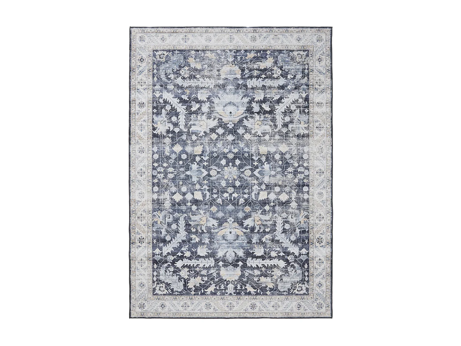 Tapis lavable George Bleu 140x200 cm