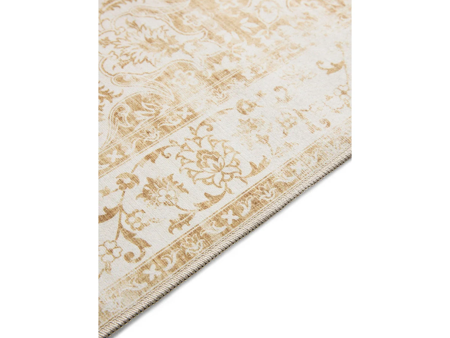 Tapis lavable George Crème/Jaune 200x300 cm