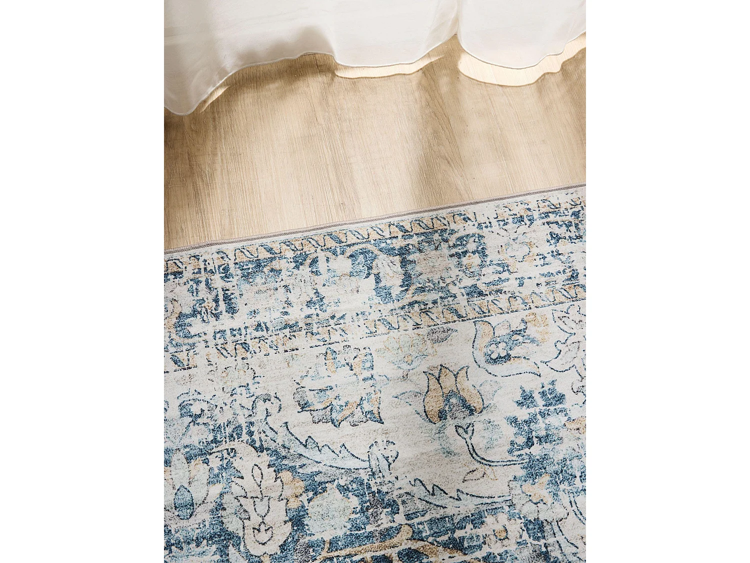 Tapis lavable George Bleu 300x400 cm