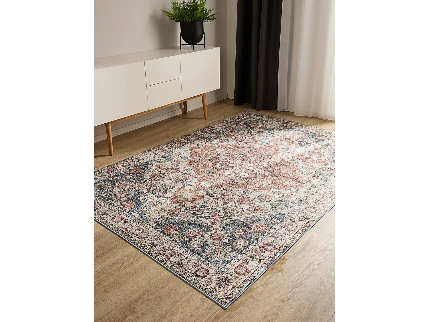 Tapis lavable George Multicouleur 60x120 cm
