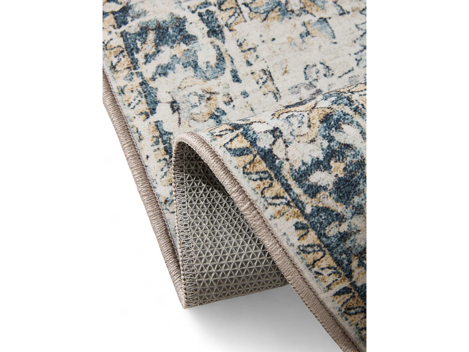 Tapis lavable George Bleu 80x150 cm