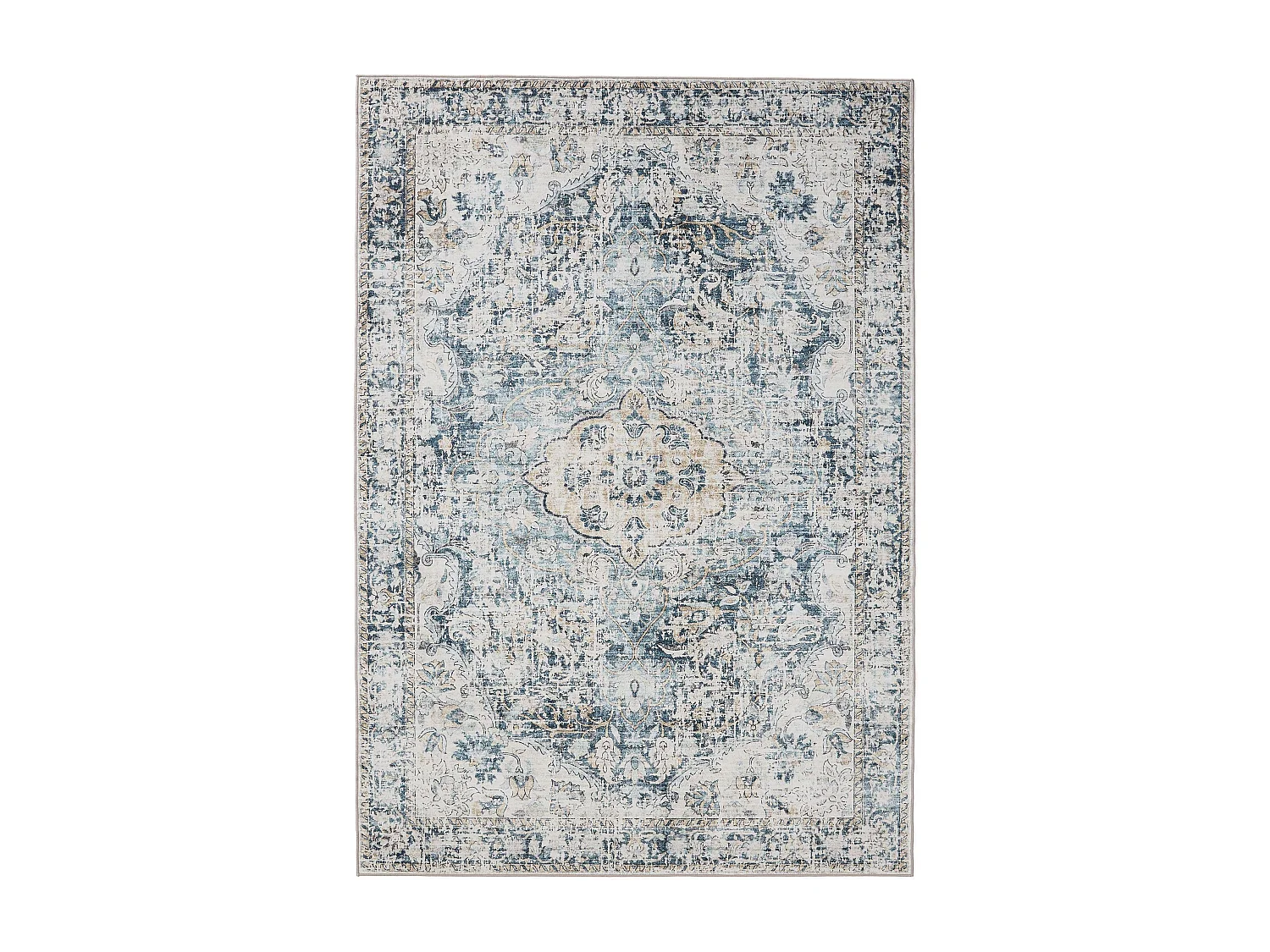 Tapis lavable George Bleu 60x120 cm