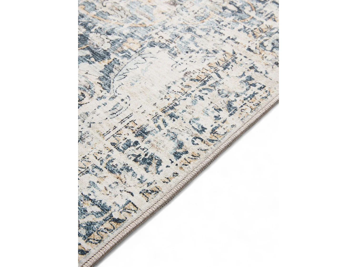 Tapis lavable George Bleu 60x120 cm