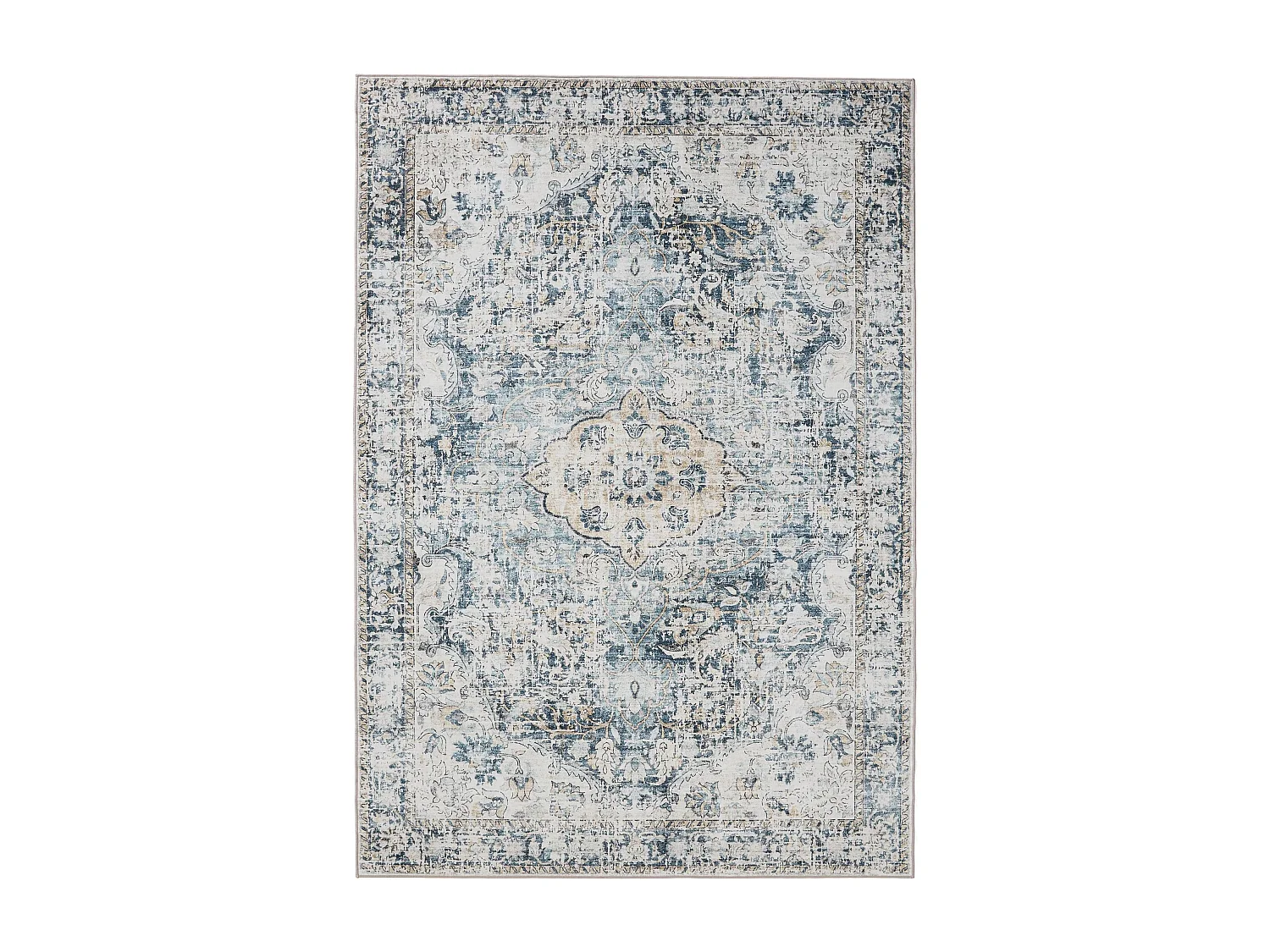 Tapis lavable George Bleu 60x120 cm