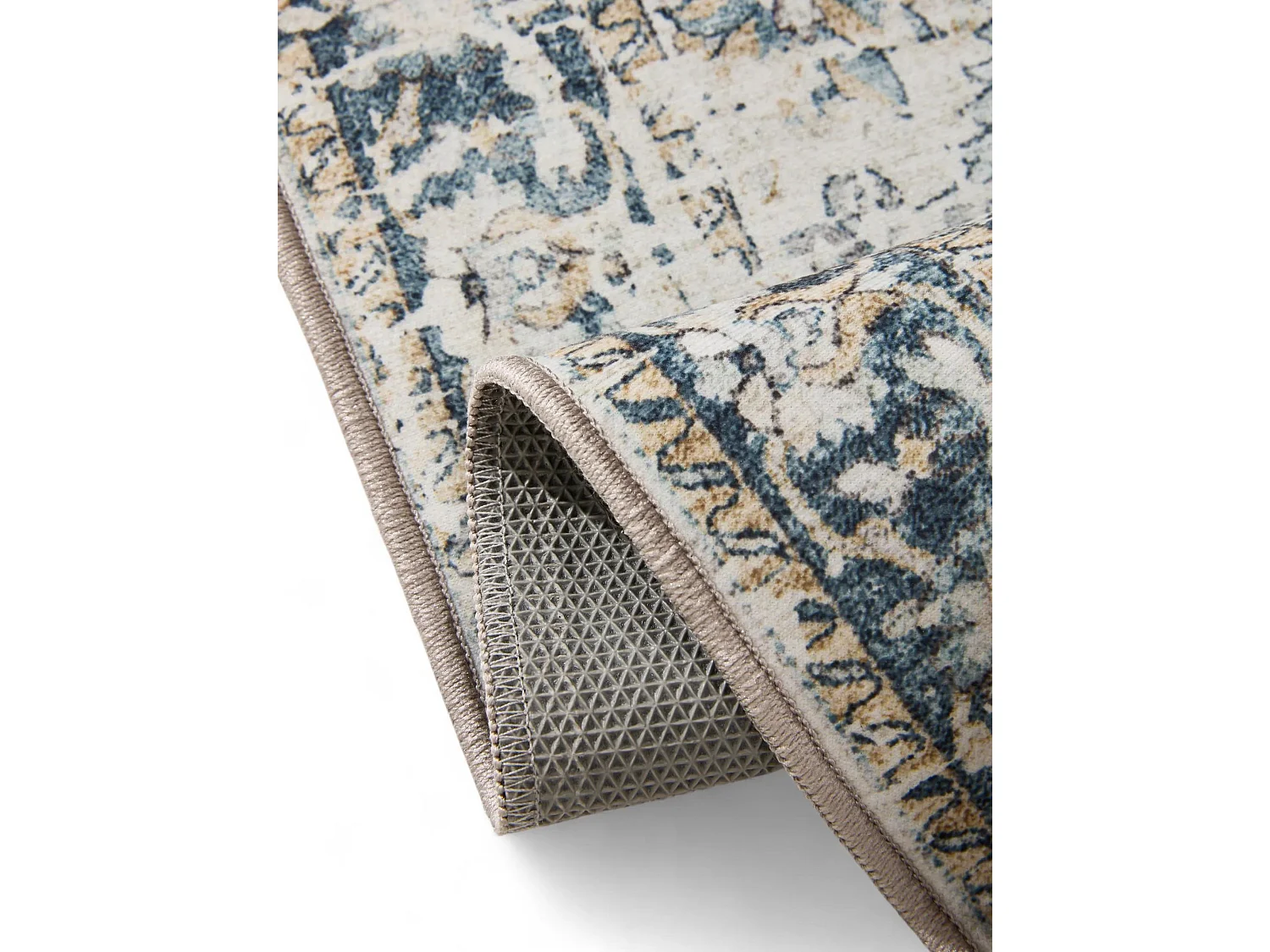 Tapis lavable George Bleu 60x120 cm