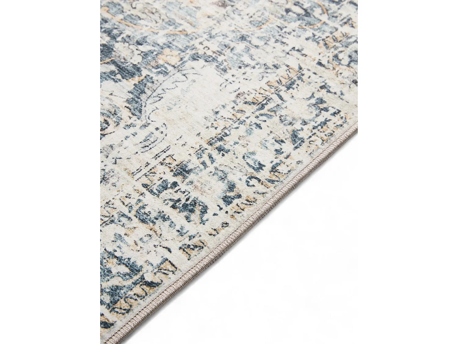 Tapis lavable George Bleu 60x120 cm