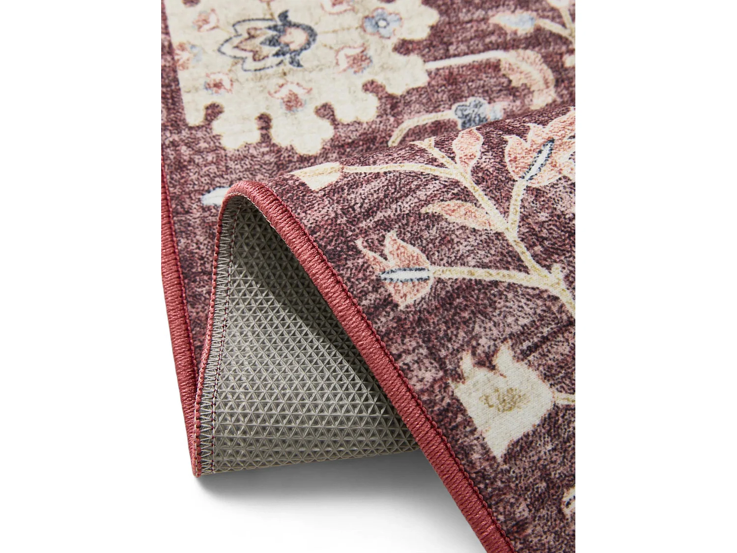 Tapis lavable George Bordeaux 300x400 cm