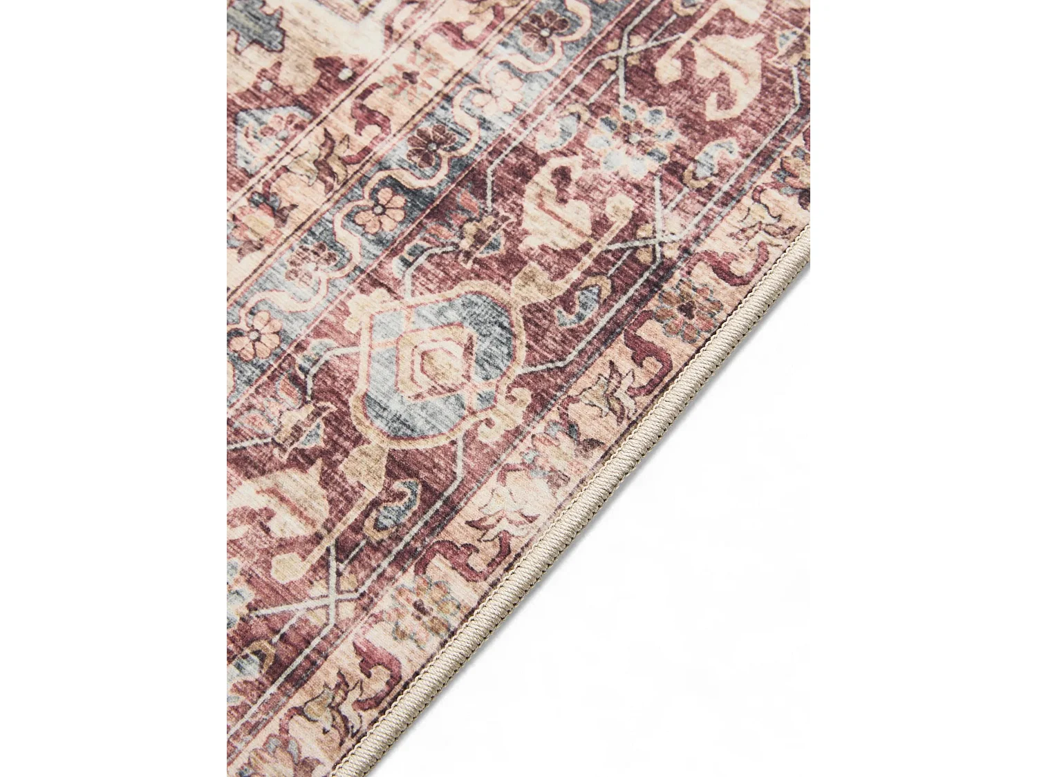 Tapis lavable George Multicouleur/Fuchsia 240x340 cm
