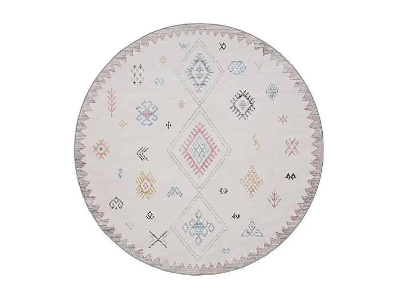 Tapis lavable George Multicouleur ø 160 cm rond
